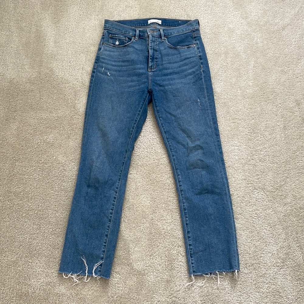 LOFT Raw Hem Jeans